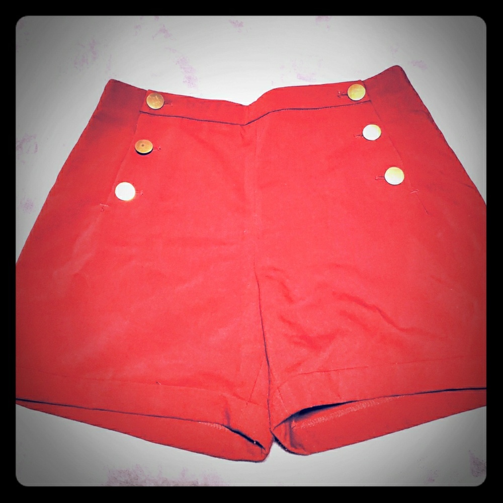 H&M Red Shorts
